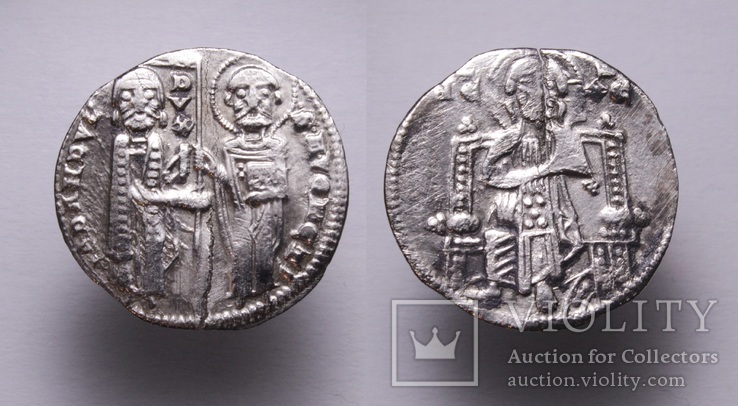 Венеціанська республіка, 48-й дож Джованні Дандоло (1280-1289рр.), срібний гроссо., фото №2