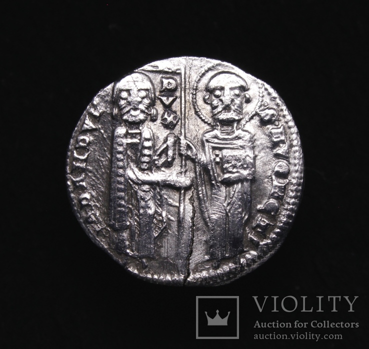 Венеціанська республіка, 48-й дож Джованні Дандоло (1280-1289рр.), срібний гроссо., фото №9