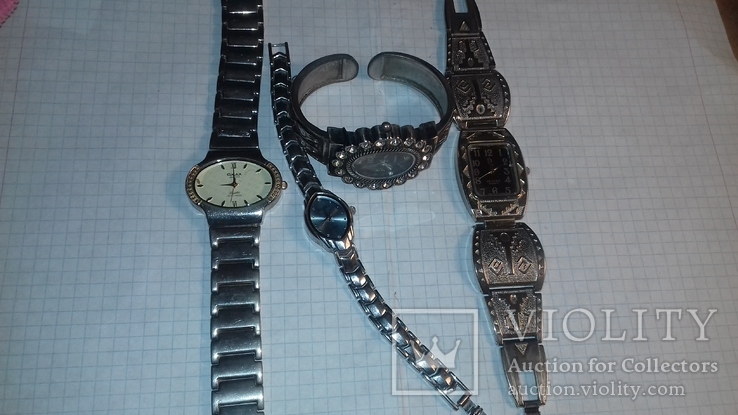 Женские кварцевые часы 3 штуки, фото №3