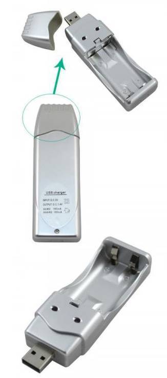USB зарядка АА / ААА зарядное устройство, фото №3