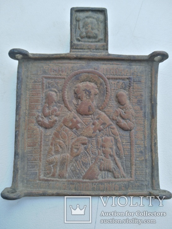 Складень Святой Николай Чудотворец (центральная часть), фото №2