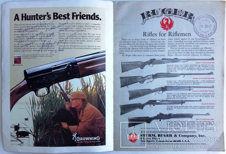 1979  Guns Annual Book of HUNTING. Ружья, фото №4