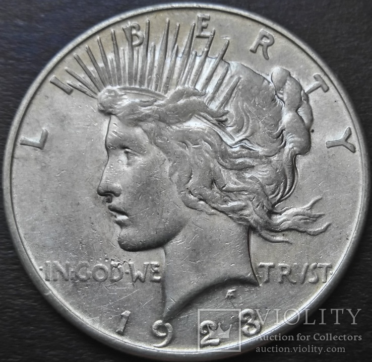 1 Доллар 1923 год  Мирный, США