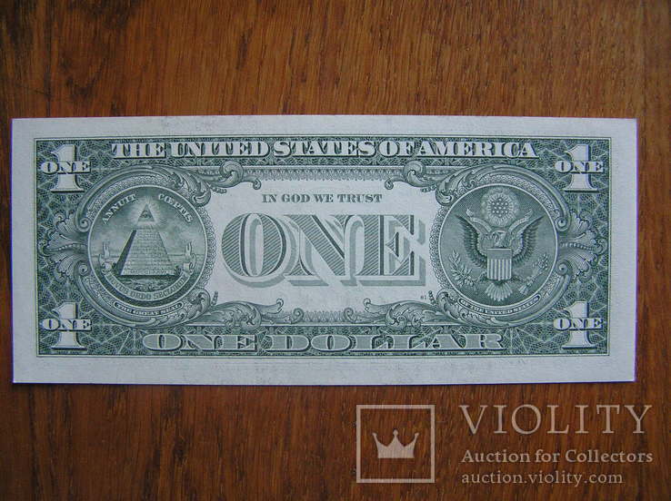 1 доллар 2009 года I (9) I 19092573 B Редкий банк Unc, фото №5