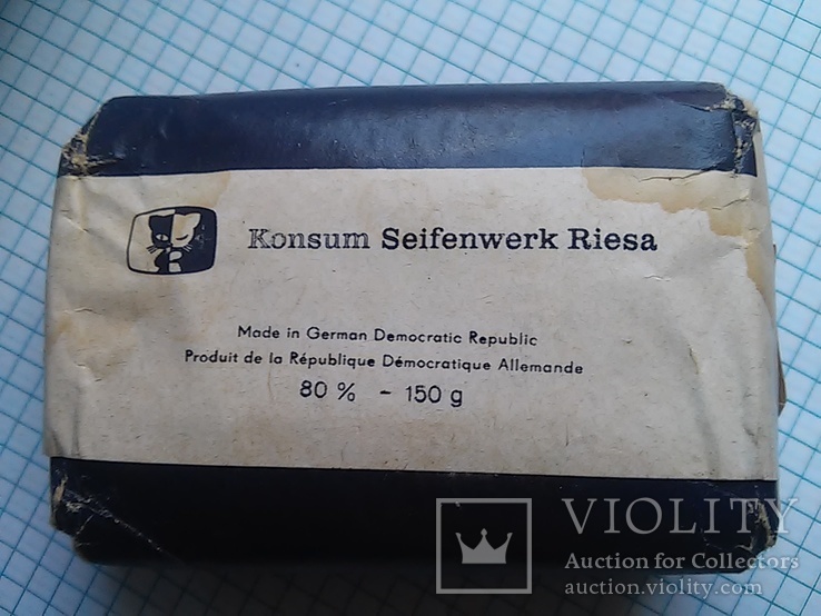 Мыло: "MEISSEN" die weibe Lavendeclseife. Made in German Democratic republic 80% - 150 g, фото №6