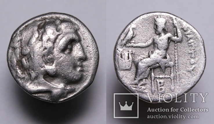 Македонське царство, Філіпп III Аррідей, срібна драхма, м.Колофон, 322-219р.до н.е.