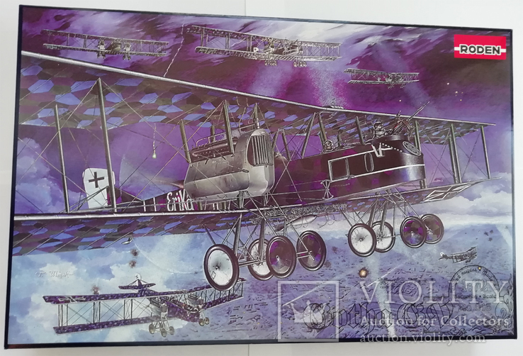 Немецкий бомбардировщик Gotha-V 1-я мировая от Roden в 1:72, фото №2