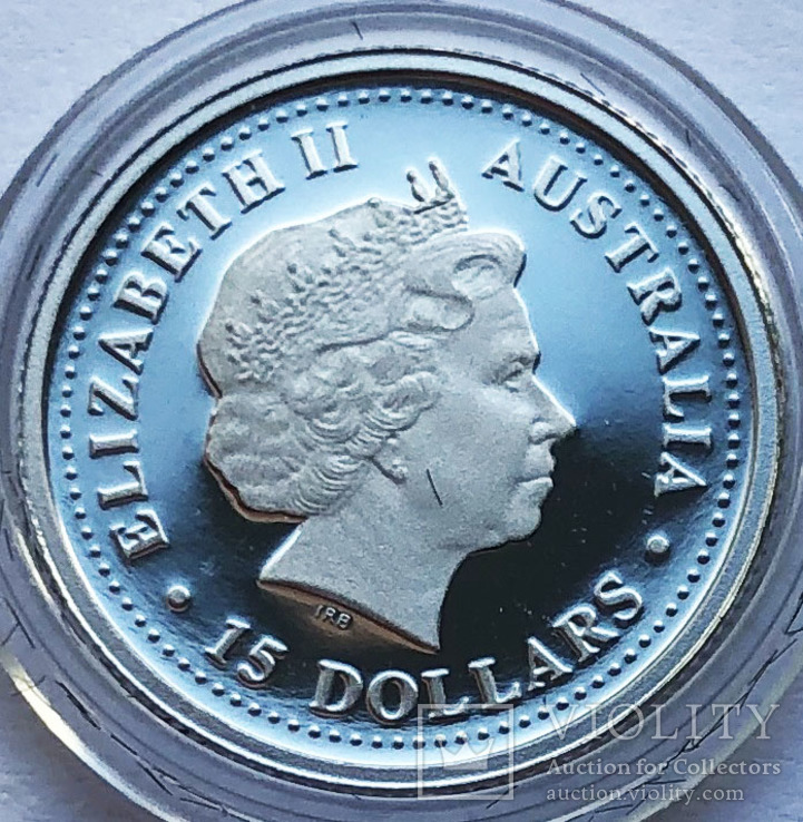 15 долларов 2007 года. Австралия. Платина 1/10 oz., фото №3