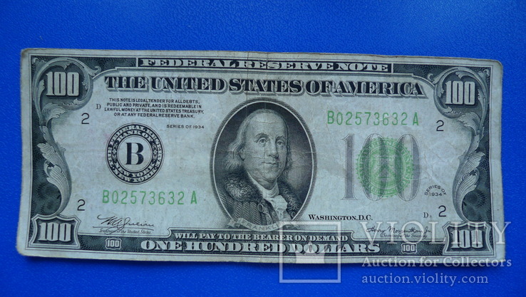 100 долларов 1934 год, фото №2