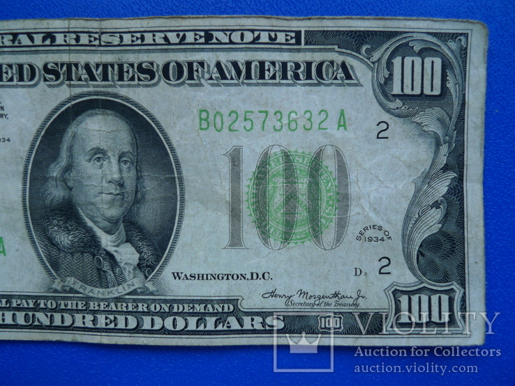 100 долларов 1934 год, фото №5