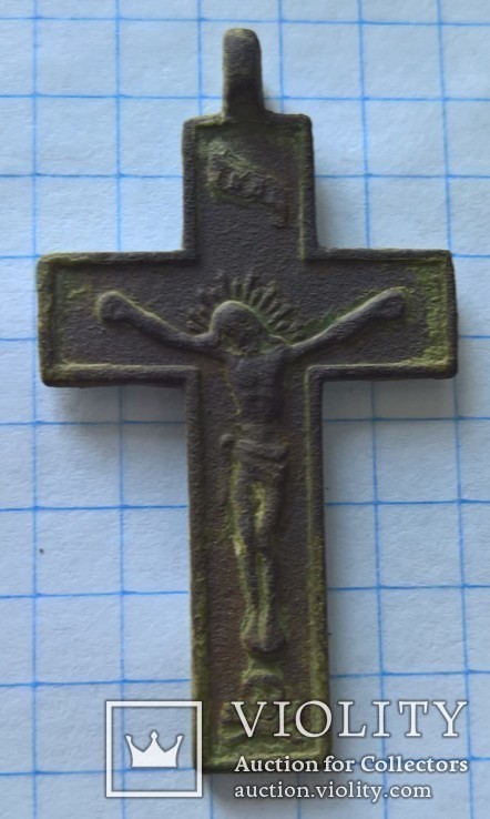 Крестик бронзовый, фото №2