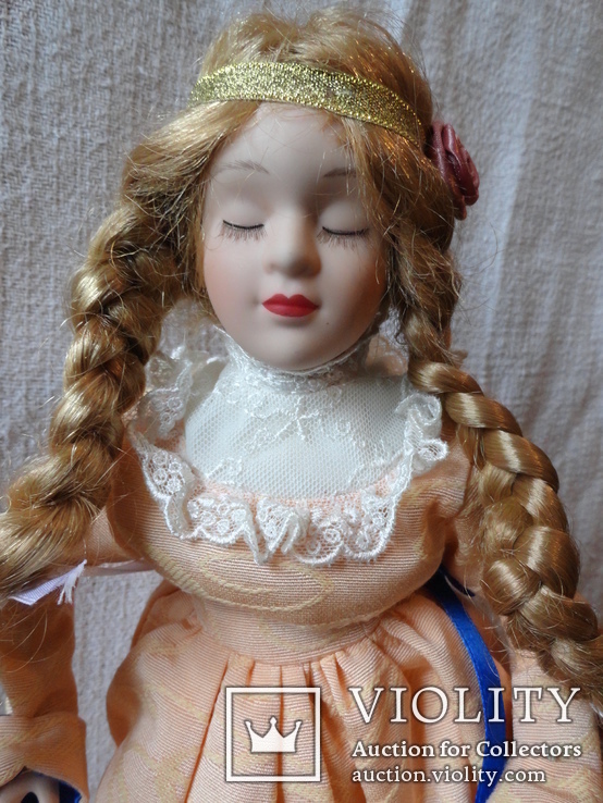 Кукла фарфоровая"Спящая красавица"40см, фото №3
