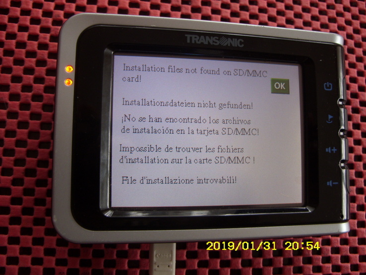 Навигатор TransSonic mod. PNA - 6000T из Германии