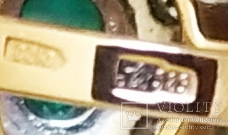 Перстень с изумрудом и брильянтами, фото №9