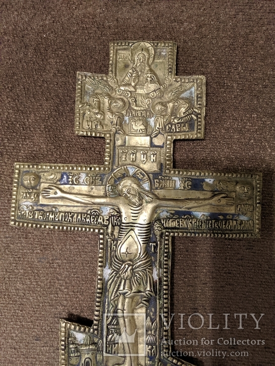 Хрест, бронза, емаль, середина 19 ст., фото №3