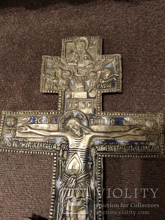 Хрест, бронза, емаль, середина 19 ст., фото №6