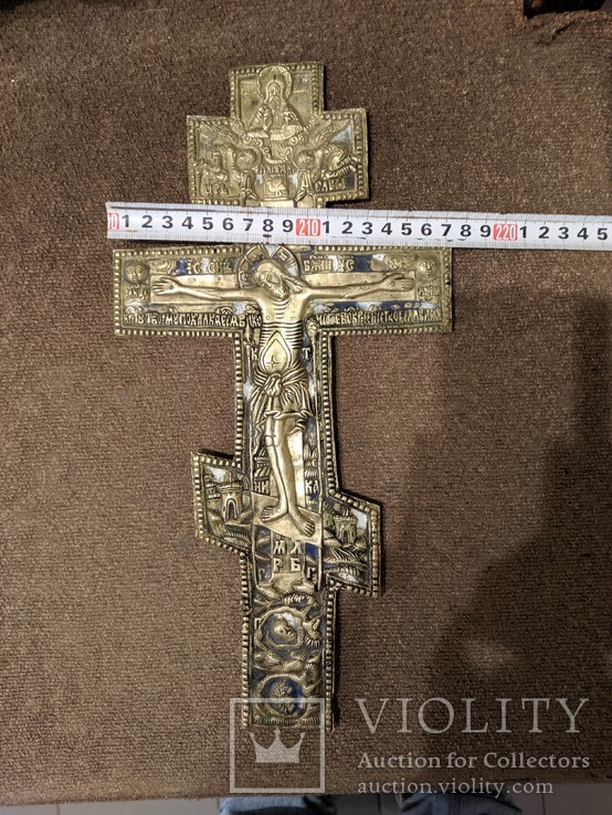 Хрест, бронза, емаль, середина 19 ст., фото №8