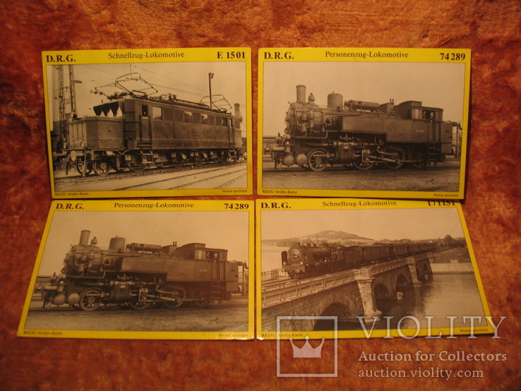 9 открыток поезда Германия