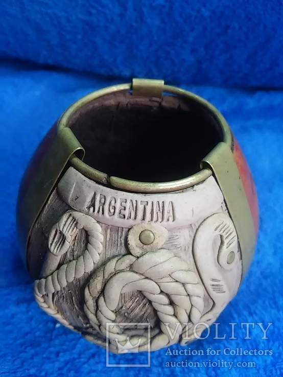 Аргентинский сувенир: ARGENTINA - "Калабабу". Высота - 8 см., фото №10
