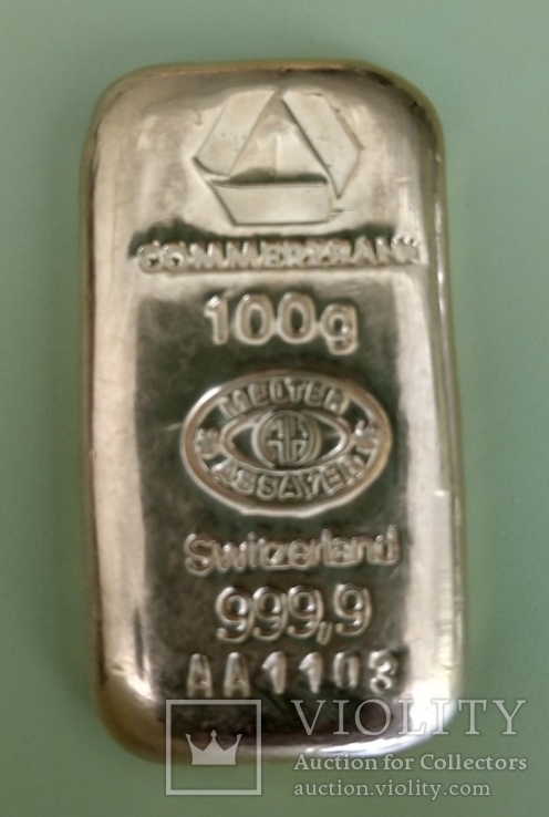 Слиток золота 100 грамм АU 999,9 пробы