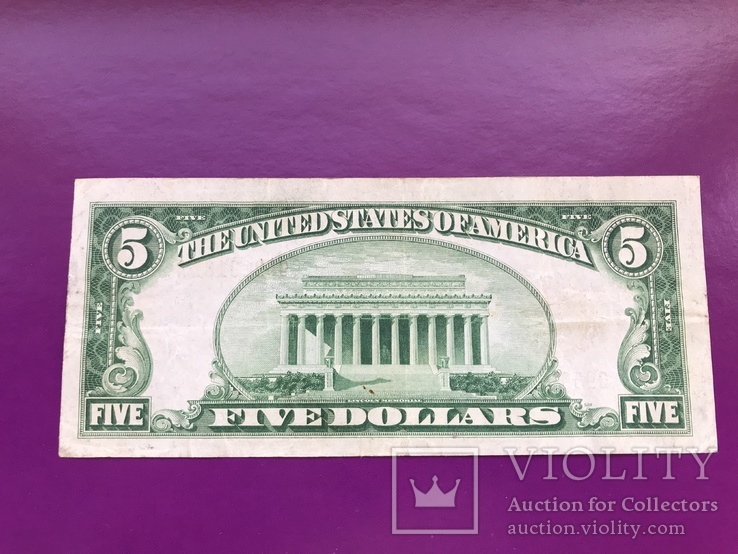 5 долларов США 1928 А, фото №3