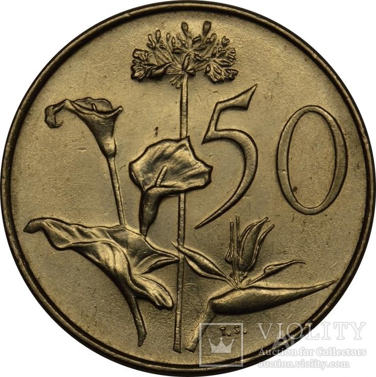 Южная Африка. 50 центов 1970 г. UNC, фото №2