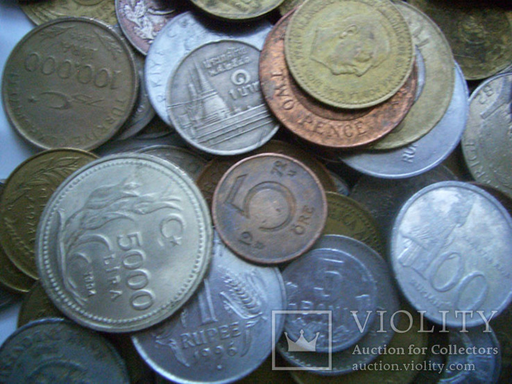 Монеты стран мира. 1 килограмм, фото №9