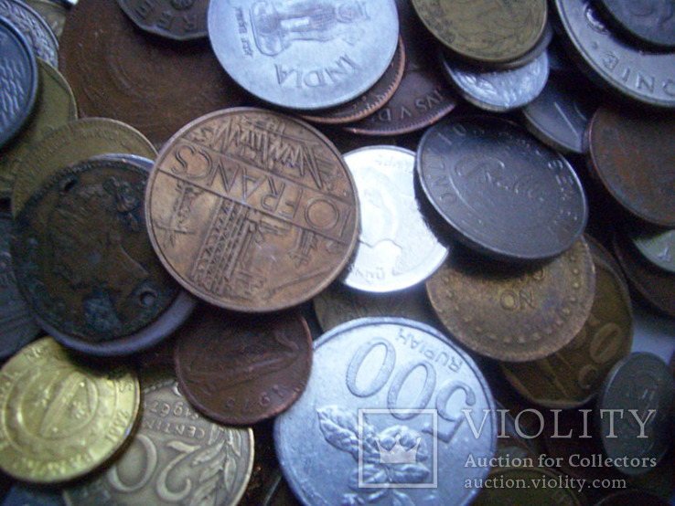 Монеты стран мира. 1 килограмм, фото №10