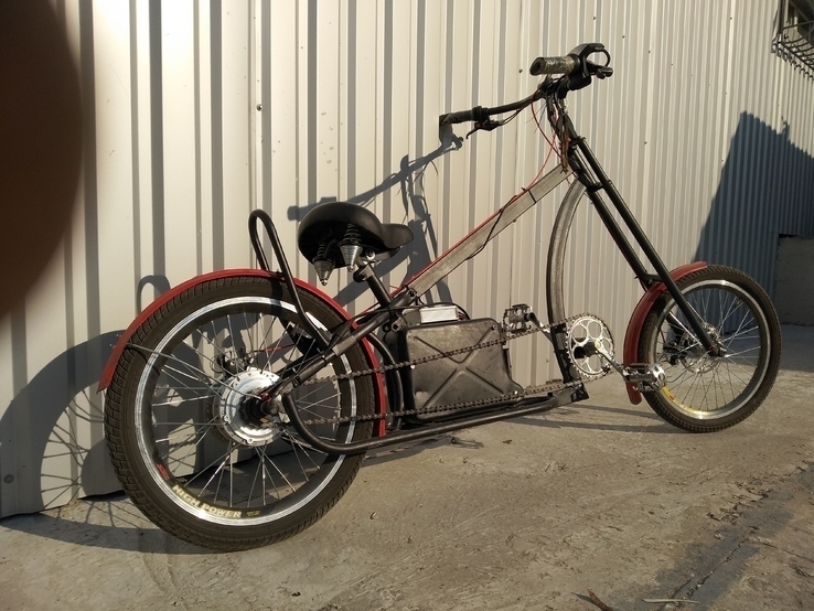 Электро вело чеппер (самодельный) + зарядное, photo number 8
