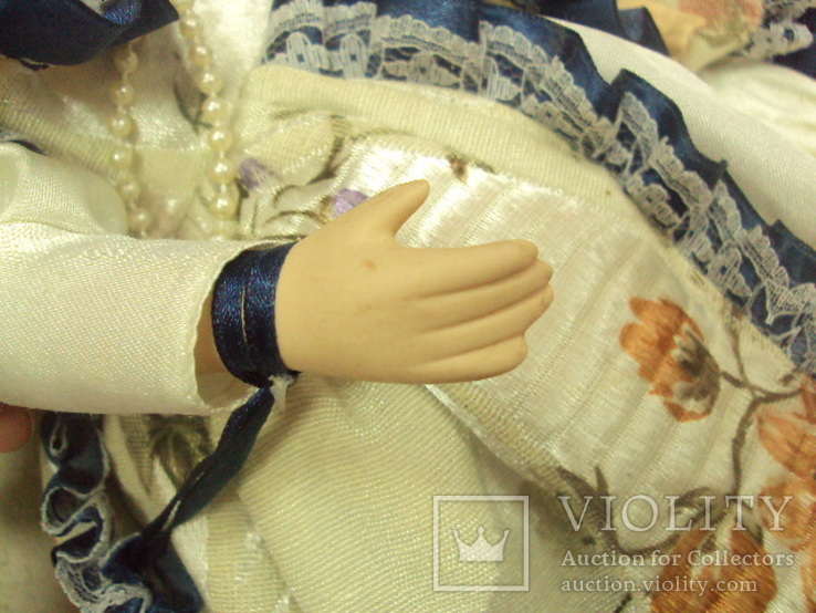 Фарфоровая кукла девочка с сумкой, фото №9