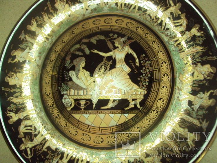 Настенная тарелка мифология греция skratimenos лот, фото №5