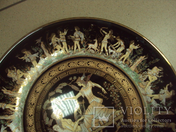 Настенная тарелка мифология греция skratimenos лот, фото №6