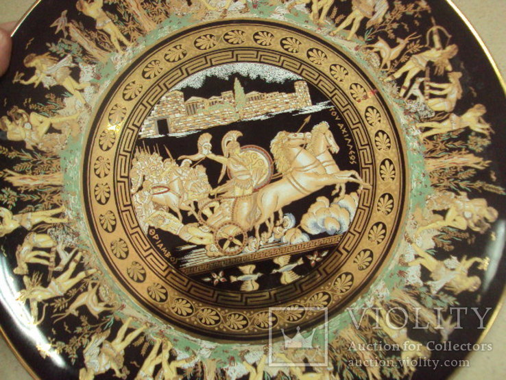 Настенная тарелка мифология греция skratimenos лот, фото №9