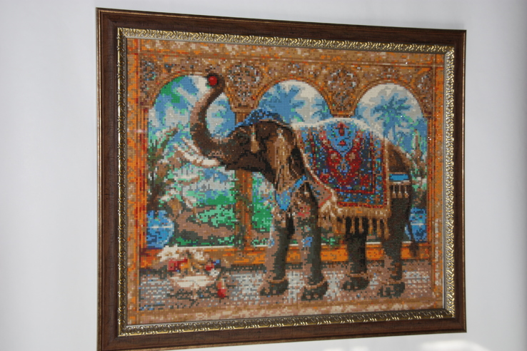 Картина "Слон" (алмазная мозаика), numer zdjęcia 2