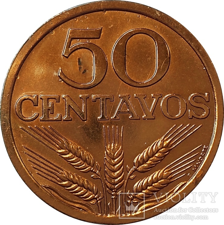 Португалия 50 сентаво, 1972, фото №2