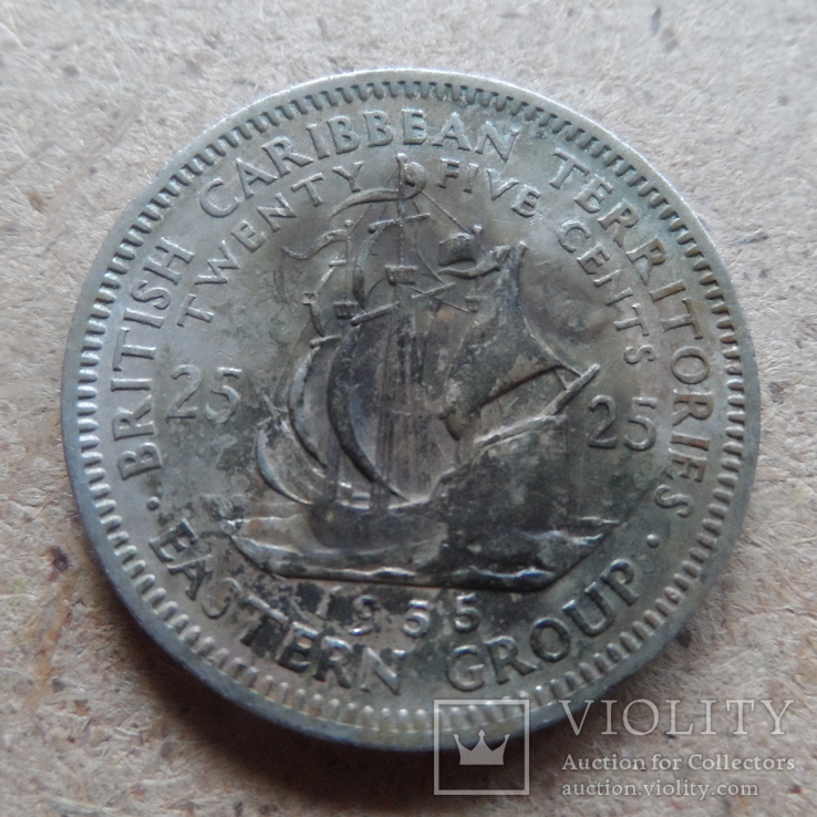 25 центов  1955  Карибы   (К.5.5)~