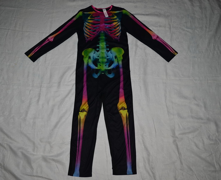 Скелет костюм F-F Halloween Хэллоуин карнавальный маскарад кащей кости вампир дракула ночь, фото №2