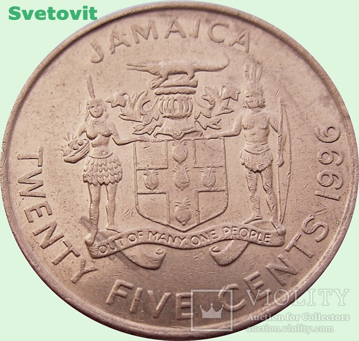 30.Ямайка 25 центов, 1996 год