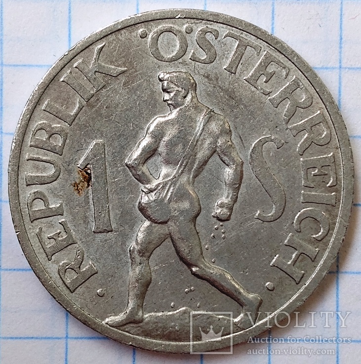 Австрия 1 шиллинг, 1957, фото №3