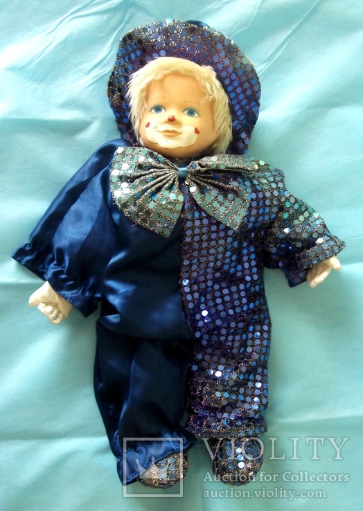 Большая интерьерная кукла-клоун 51,5 см, фото №3