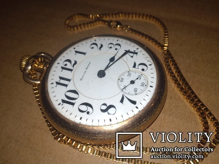 Старые карманные часы "SOUTH BEND" USA., фото №8