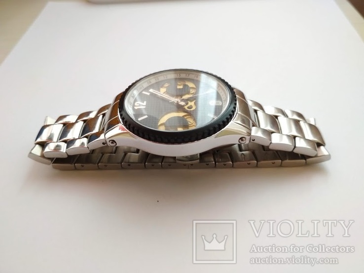 Мужские кварцевые часы похожие на Dolce&amp;Gabbana со стальным корпусом и стальным ремешком, фото №3