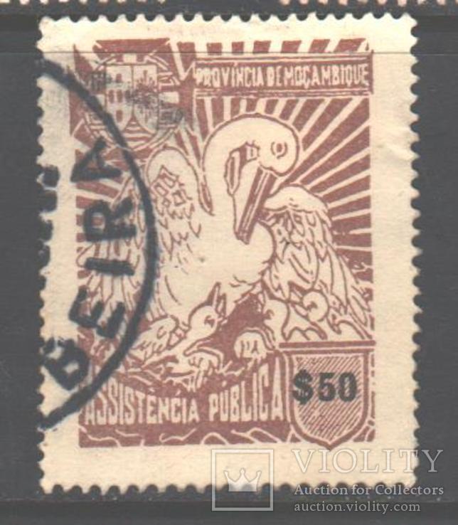 Португ. Мозамбик. 1952. Пеликан, гаш.