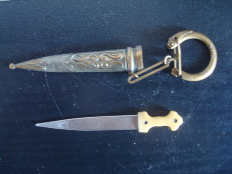 Сувенирный маникюрный нож,кортик,пилочка,брелок, фото №6