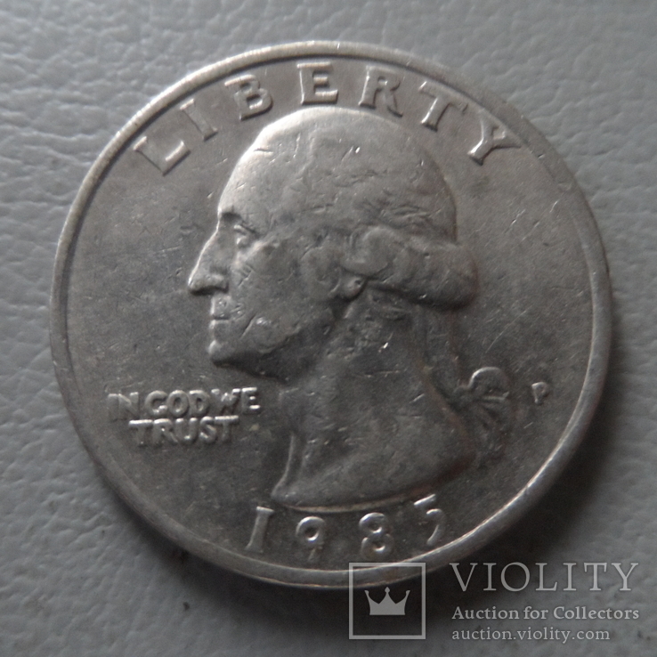 25  центов  1985  США   (О.2.13) ~, фото №3