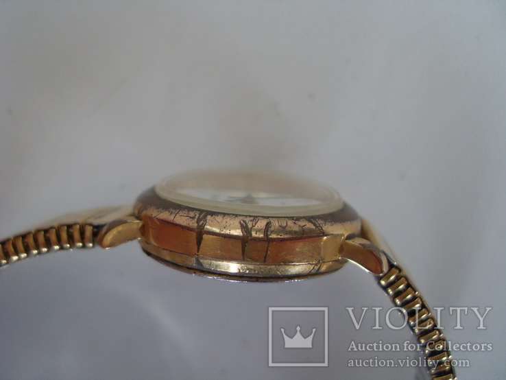 Часы Albanes кварцевые с браслетом,позолоченные, фото №6