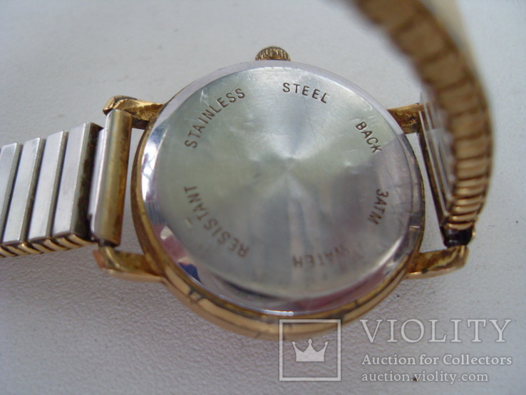 Часы Albanes кварцевые с браслетом,позолоченные, фото №7