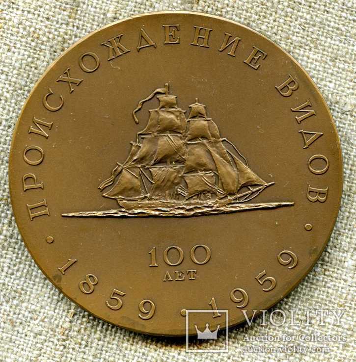 Настольна медаль, Чарльз Дарвін, фото №3