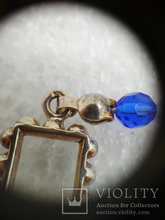 Ожерелье кварц жемчуг стекло  натуральные камни серебро 925, фото №6