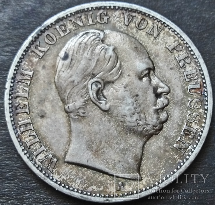 Пруссия, 1 талер Серебро 1866 год